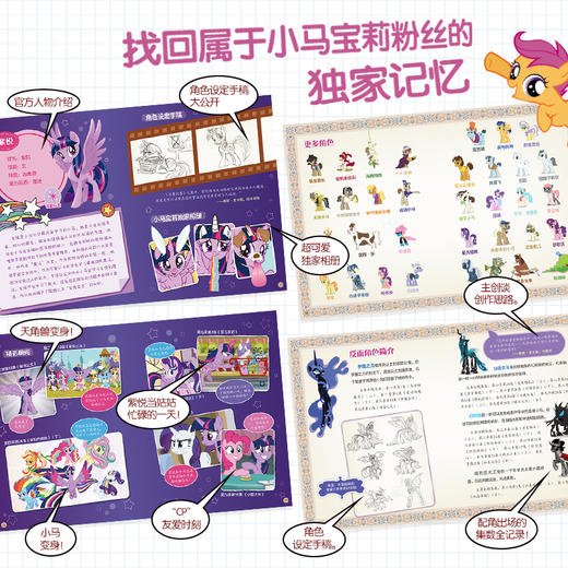 【童趣】小马宝莉 绝密档案+秘密日记 共2册 商品图3