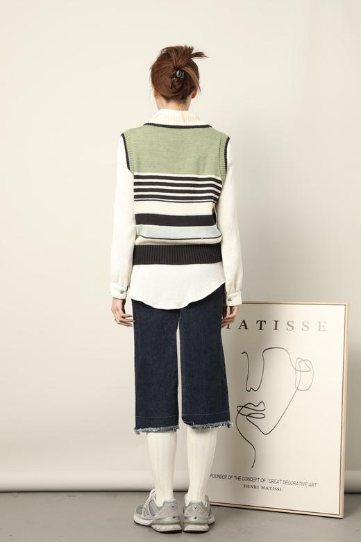 LNNNS 条纹马甲针织上衣 17630 商品图3