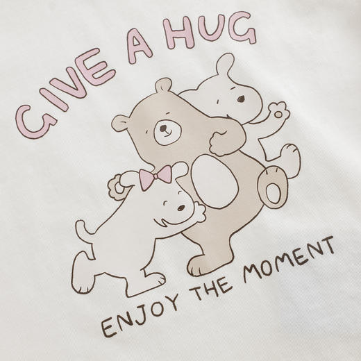 【凉感】马克珍妮男女童快乐小熊短袖T恤 宝宝上衣夏装新款550588 商品图4