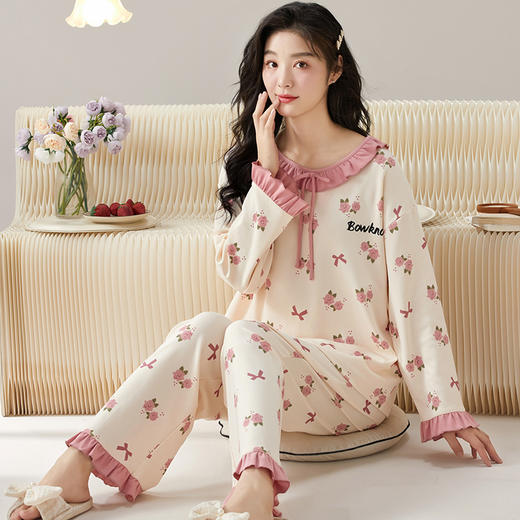 红腾 马卡龙印花家居服系列 设计款印花F106/圆领印花F104 多款可选 商品图14