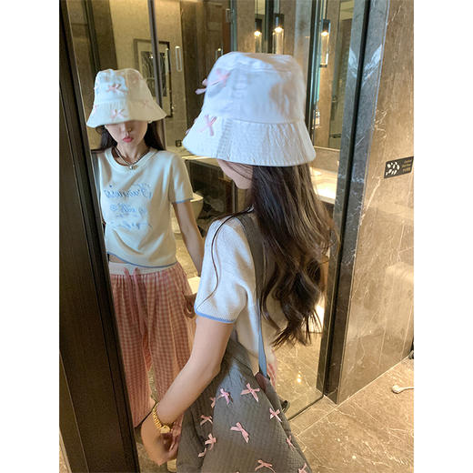 <曾小咸推荐>字母绣花针织短袖 日常119.99/件 立减60 秒杀59.99/件！！ 商品图4