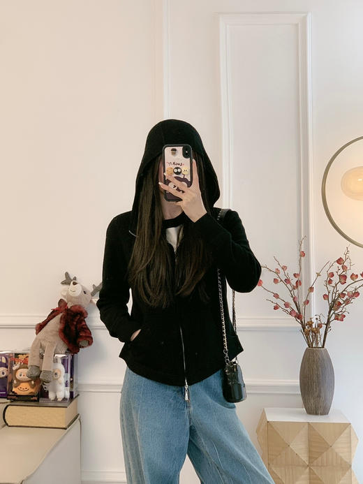 225-7 Lulu同款羊毛拉链卫衣 商品图1