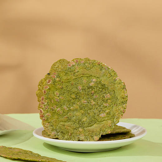 【买二送一❗️亚麻籽羽衣甘蓝焦饼】不单独添加的抗饿派，放心咔滋不怕，无油饼坯·低温烘烤，富含膳食让身体没负担，胖男女孕妇儿童香酥焦饼休闲食品QQ 商品图2