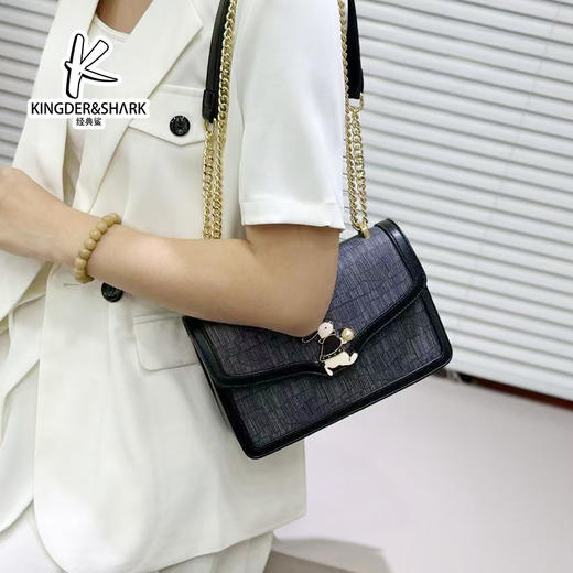 经典鲨2025年时尚百搭单肩手提链条包女KGB31-51883191 商品图1