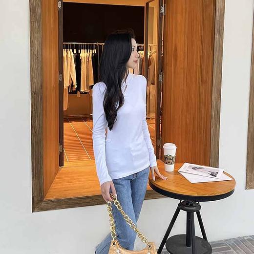 顺丰包邮洛诗琳34501春季新款改良新中式盘扣国风修身T恤1273 商品图3