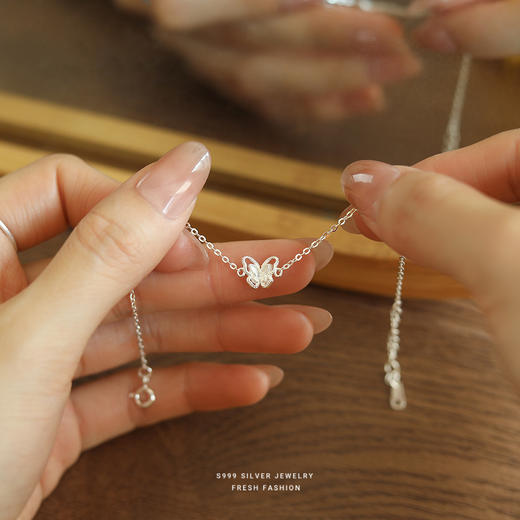 【蜕变】s999纯银双层蝴蝶手链【YXS-L905】 商品图3