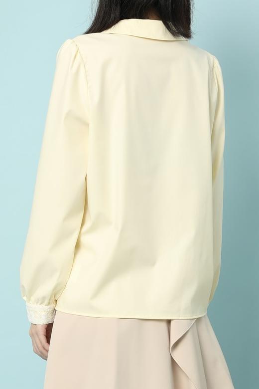 amadella 鹅黄色甜美蕾丝拼接衬衣 15764 商品图3