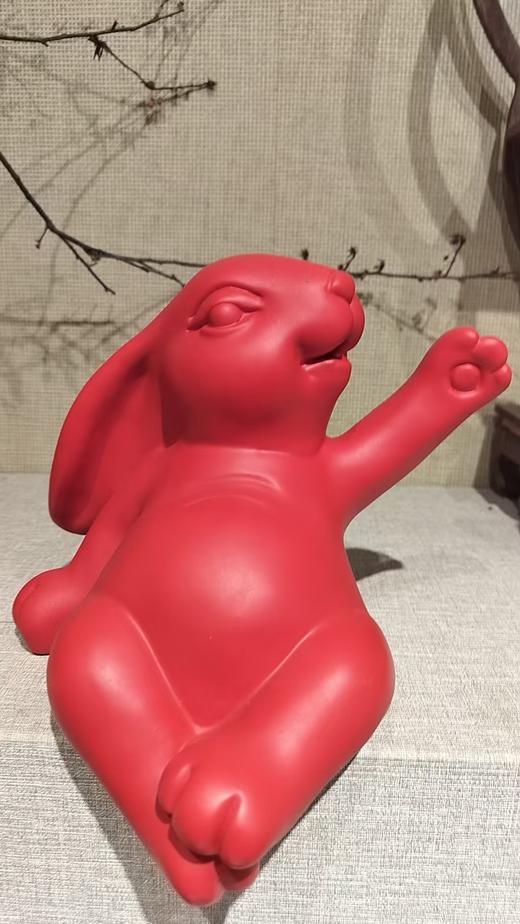 大红兔摆件12*9cm 商品图0
