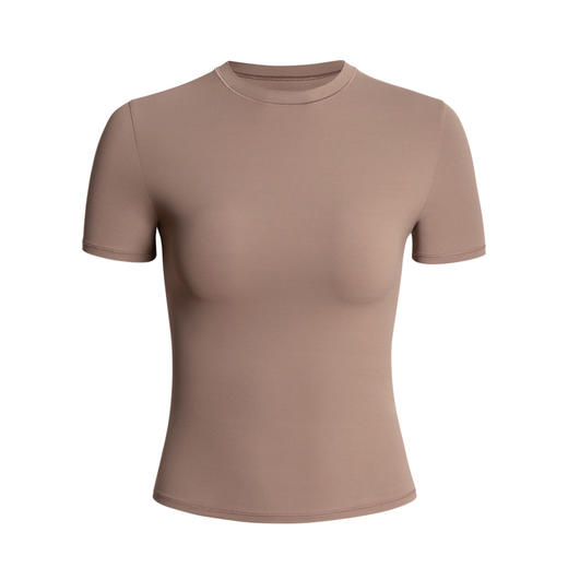 跃牌【倚窗听雨】系列 新款卡戴珊同款修身显瘦短袖上衣高弹轻薄运动健身服DA93 商品图1