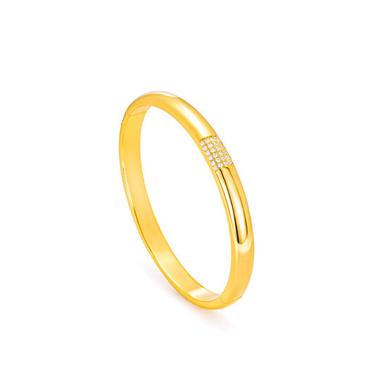 GAONAS 金色光面贵气时尚手镯10806SGO 商品图1