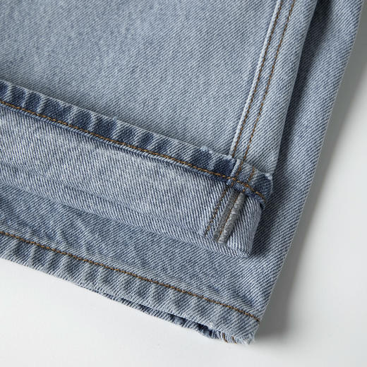 ROMI STUDIO“原味丹宁”100%长绒竹节棉绳染直筒牛仔裤RW24WXD0983 商品图6