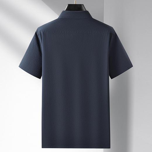 【100%棉】【DM】大依优型大码泡泡格短袖衬衫男大码棉半袖衬衣上衣夏季薄款大胖子300斤纯棉 商品图2