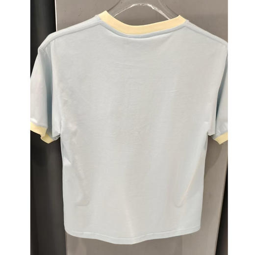 GCDS 女士字母徽标印花棉质圆领短袖T恤 白色 A1CM2314JA370 商品图1