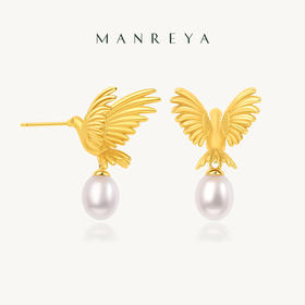 Manreya玛芮雅“乘风”淡水珍珠耳钉