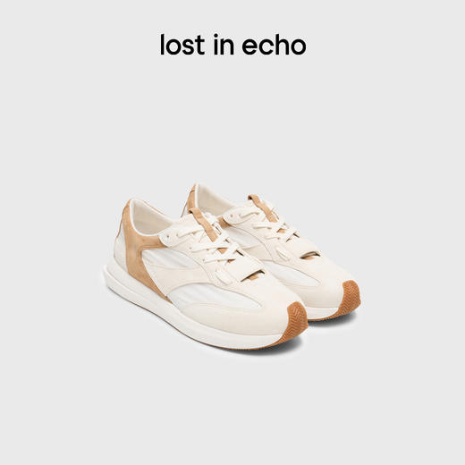 lost in echo2025春夏新款轻便羊皮厚底休闲解构阿甘鞋运动鞋女 商品图0