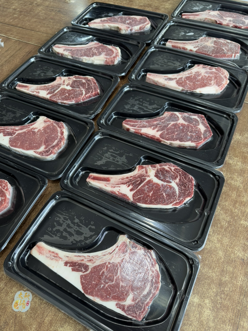 安格斯战斧牛排！最香不过骨边肉～