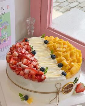 【优品系列】--【莓芒之恋】水果蛋糕