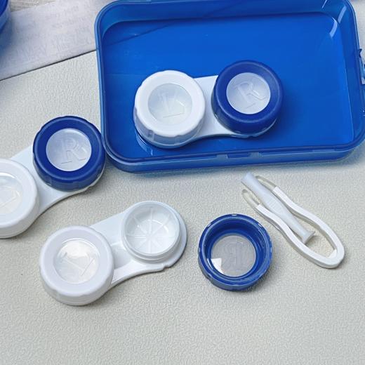 三幅装蓝白隐形眼镜盒美瞳盒T92 商品图0