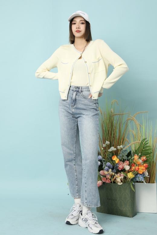 LNNNS 嫩黄色针织两件套 15814 商品图1