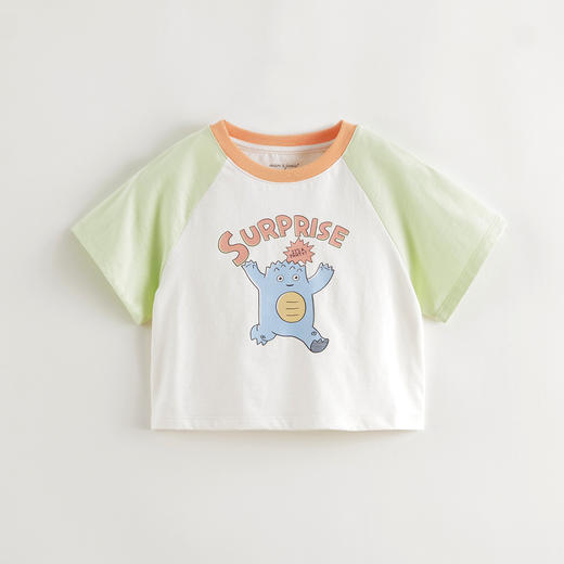 马克珍妮男童萌趣毛怪短袖T恤 宝宝纯棉上衣2025年夏装新款550805 商品图2