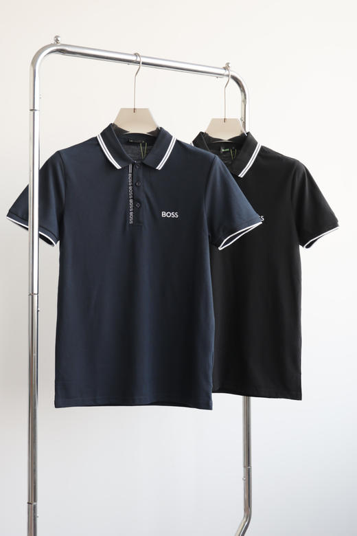 H.B 织带拼色 翻领POLO衫 TX386 商品图2