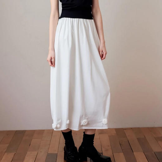 馥迦温柔优雅立体花苞裙 商品图1