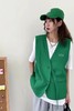 WHO KNOWS 时髦绿休闲百搭街头马甲 15873 商品缩略图0
