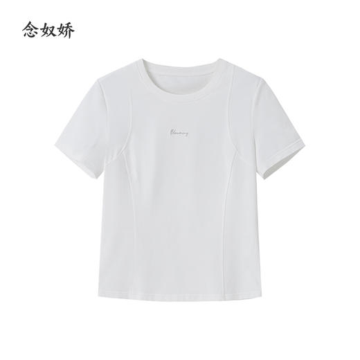 【商场同款】CNE5289 “简约白T” 柔和的本白色调，基本款白T 商品图7