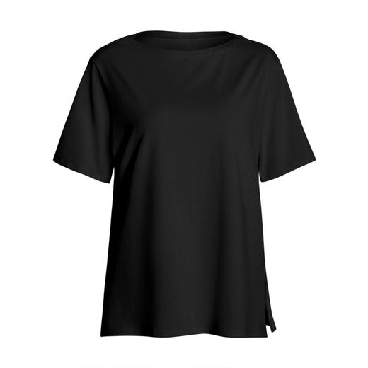 跃牌【倚窗听雨】系列 Athena瑜伽服女圆领裸感透气宽松短袖t恤运动健身罩衫上衣DA99 商品图2