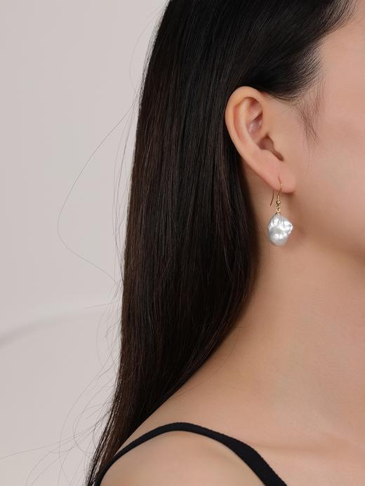 IIPO宜珠宜宝极简巴洛克耳环925银13-15mm(礼盒装) 商品图3