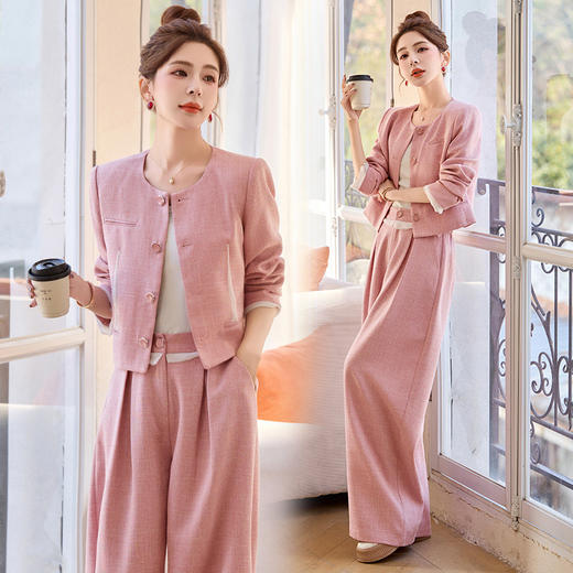 轻熟显瘦时尚两件套，外套阔腿裤一整套搭配运动套装HR-YQH2632 商品图2