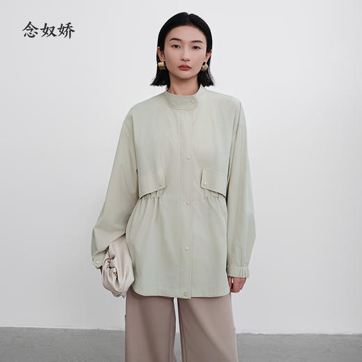 【商场同款】CNG5374 “轻便风衣”  卡其绿 一手长风衣 商品图2