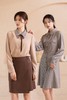 ESTELLICA 经典格纹翻领蝴蝶结衬衫 17688 商品缩略图1