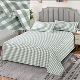 【唯众良品&纺棉人  】 山东纯棉老粗布经典小细格子床单
