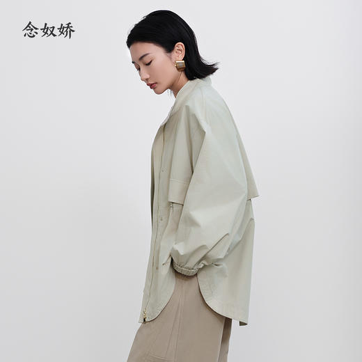 【商场同款】CNG5374 “轻便风衣”  卡其绿 一手长风衣 商品图11