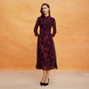 QE806斯尔丽2025春季新款新式提花面料浪漫收腰放摆显瘦气质高雅旗袍 商品缩略图3