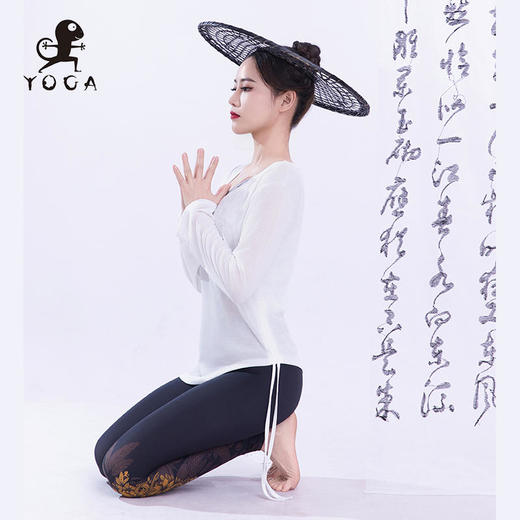 【现货秒发】壁虎瑜伽【2502SY330】桃心领瑜伽长袖罩衫 商品图4