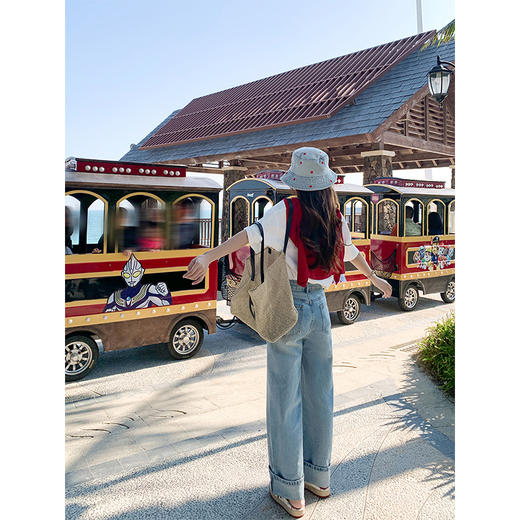 <曾小咸推荐>字母印花宽松显瘦圆领短袖T恤 商品图4