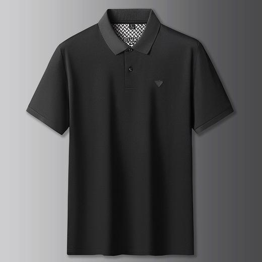 【100%棉】【DK】大依优型大码男装短袖POLO衫加大码男士棉半袖翻领体恤肥佬宽松休闲纯色上衣 商品图1