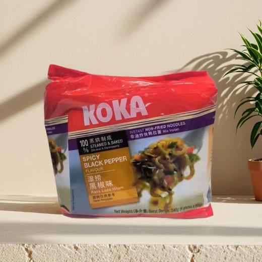 KOKA湿捞黑椒味快熟拉面（非油炸） 340g/袋 商品图0