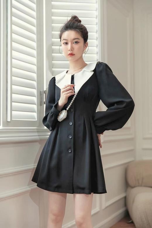 amadella 异形娃娃领单排扣连衣裙 15549 商品图3