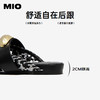 MIO米奥穆勒拖鞋女夏季新款镂空时尚撞色平跟编织凉鞋包头拖M252240105 商品缩略图4