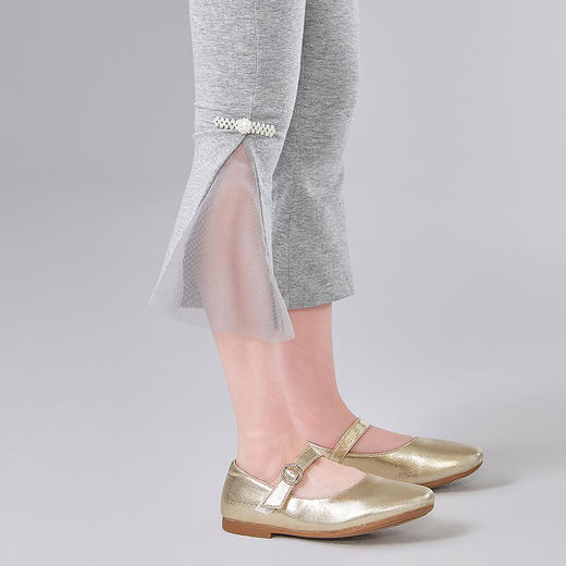 笛莎Deesha 童装女童裤子2025夏新款女童国风喇叭打底裤 商品图3