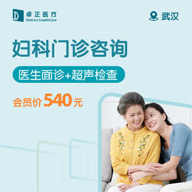 武汉妇科门诊咨询（医生面诊+超声检查）（仅限预约楚河汉街诊所）