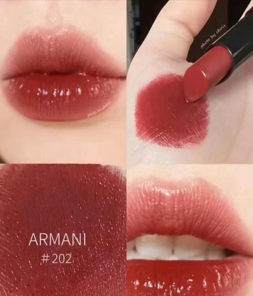 只有100支，阿玛尼权利唇膏202稀有小样1.4g‼️会成膜的绸光质地！非常经典的控场棕红好显白！浓郁氛围感，富贵千金色！ 商品图13