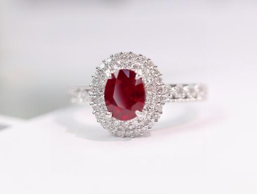 1ct刻面红宝石戒指 商品图1