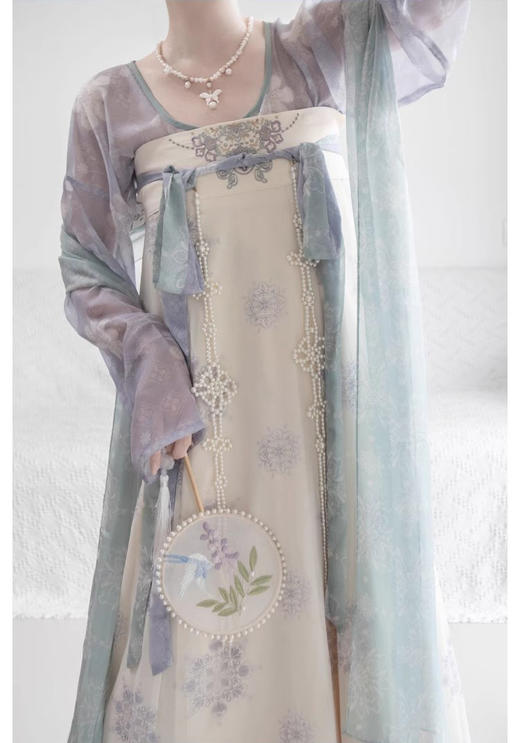 裁缝学苑AS438唐制汉服坦领上衣一片式齐胸破裙纸样女装样板 商品图4