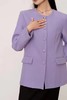 ANSUABEL 紫色ins风圆领时髦简约外套 17676 商品缩略图3