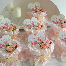 女神节款4寸蛋糕水果夹心