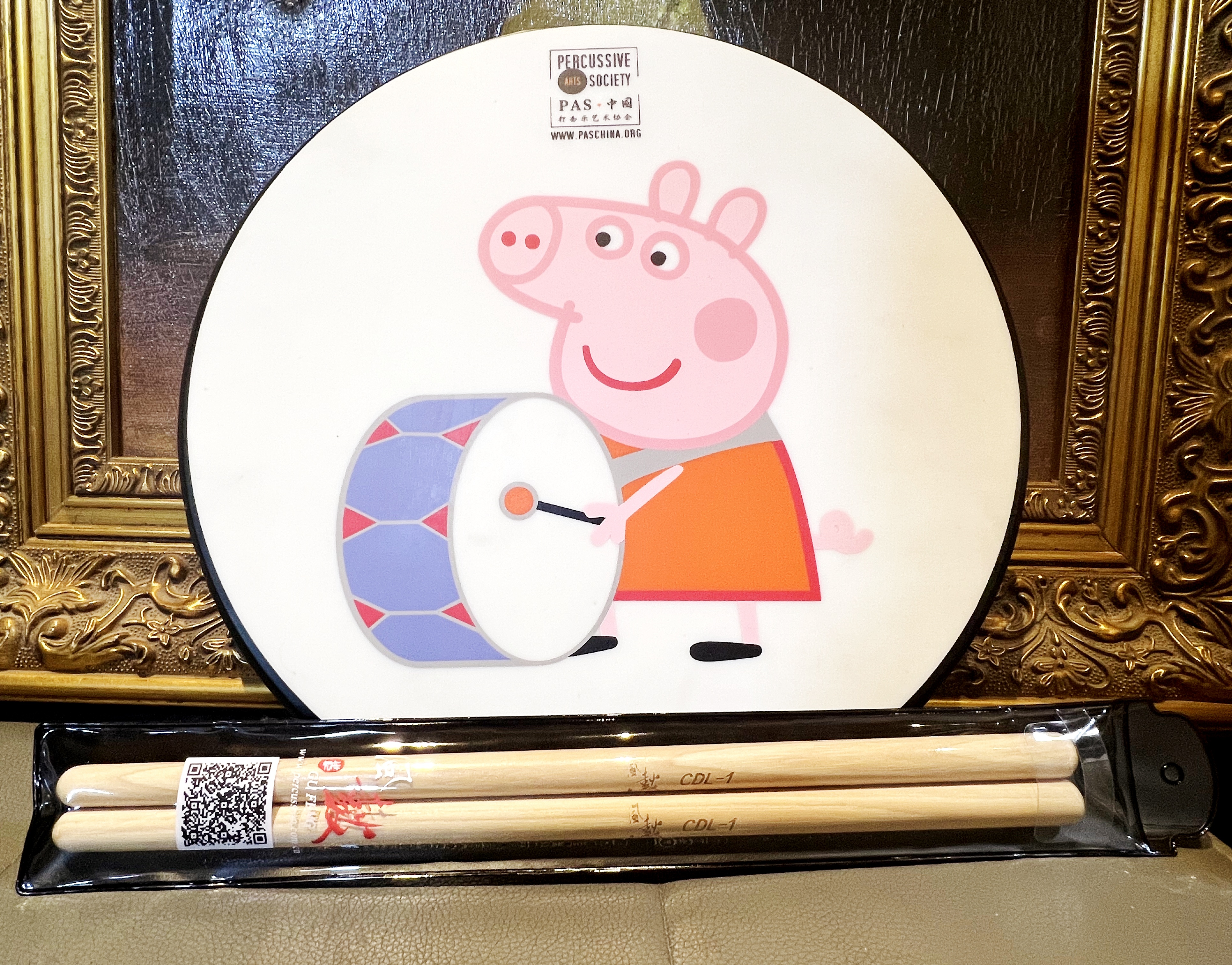 哑鼓练习垫+国风鼓队专用鼓槌套装